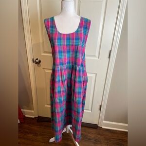 Bryn Connelly Colorful Cotton Plaid Dress